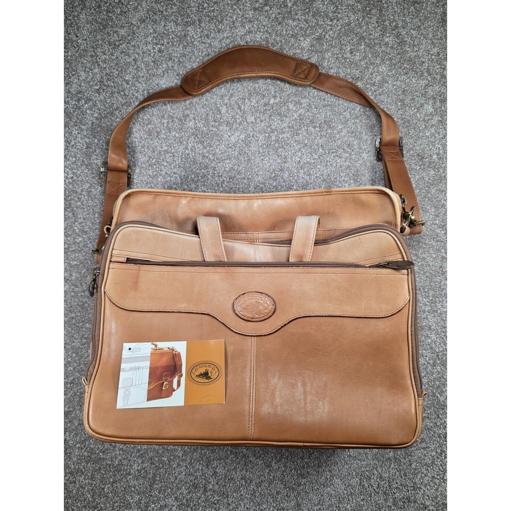 Dilana Santa Fe Full Grain Colombian Leather‎ Laptop Briefcase Messenger Bag